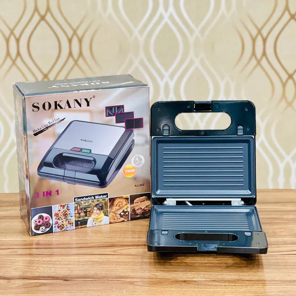 SOKANY 3 in 1 Sandwich maker 750watt 🥇